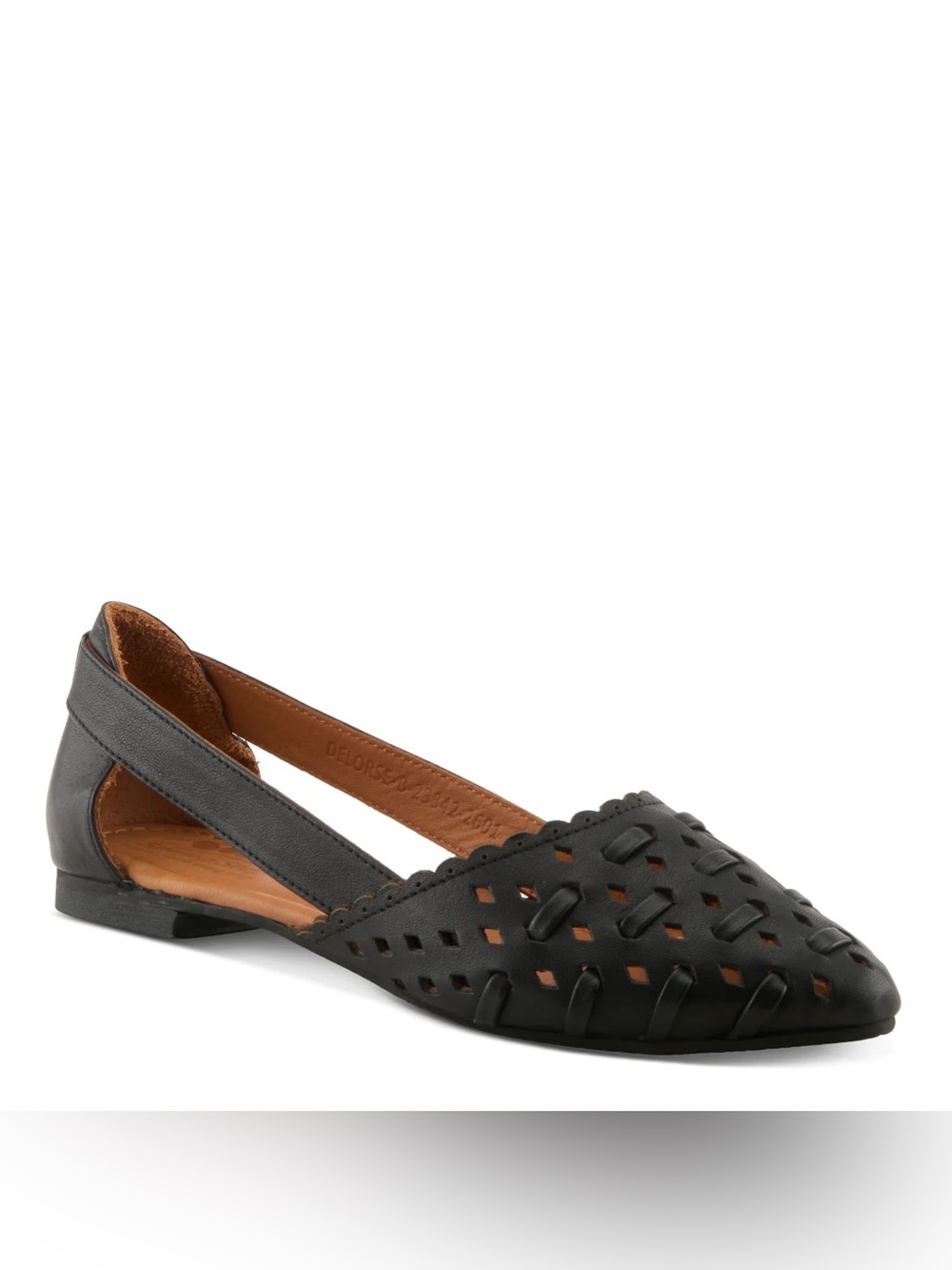 Spring Step Delorse Flats Women’s Size 38 US Size 7.5/8 Leather Comfort Black